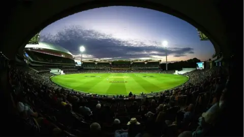 Getty Images A view of day-night Test cricket at Adelaide Oval