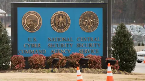 Getty Images NSA entrance sign