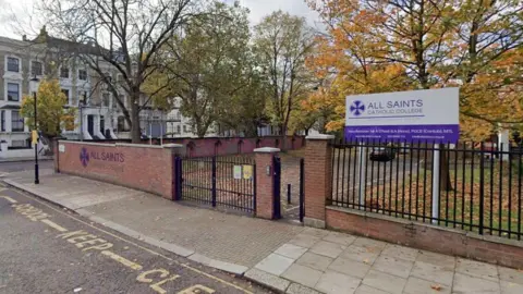 Google Google StreetView image of the entrance to All Saints Catholic College