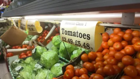 BBC Boxes of tomatoes and lettuce