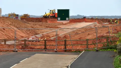 Lewis Clarke / Geograph Work on the restarted southern link road project