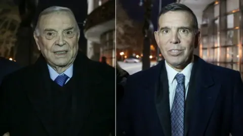 Reuters Jose Maria Marin and Juan Ángel Napout in a collage image from photographs outside court on 21 December