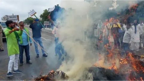 Protesters in Uttar Pradesh