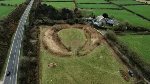 Historic England and Cornwall Archaeology Unit Castilly Henge, Bodmin