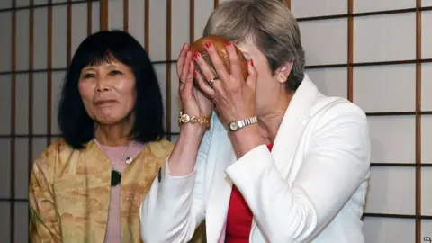 PA Theresa May in Kyoto