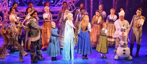 Getty Images The West End cast of Frozen the Musical