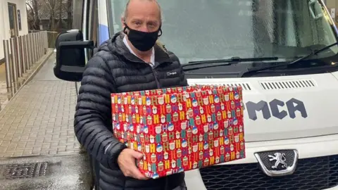 YMCA North Staffordshire One of the hampers being given out in 2020