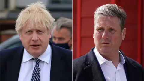 Reuters/PA Media Boris Johnson and Keir Starmer