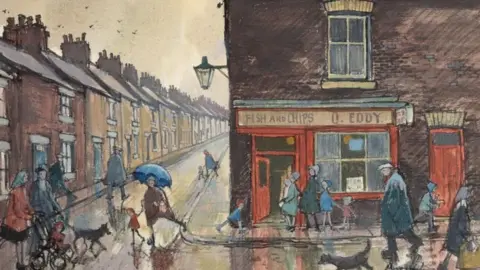 Norman Cornish Eddy's Fish and Chip Shop