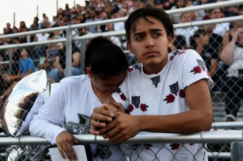 Reuters Classmates paid tribute at a vigil on Monday night