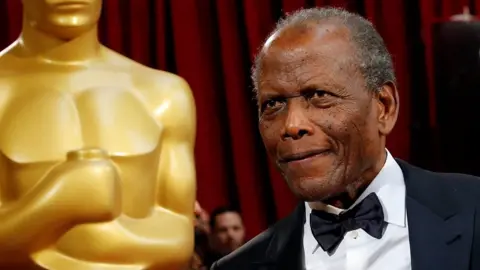 Reuters Sidney Poitier at the Oscars in 2014