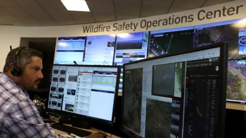 Getty Images Experts are concerned gusty winds could produce the conditions for wildfires to ignite