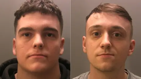 Cumbria Police Mugshots of MacLennan and Shearer