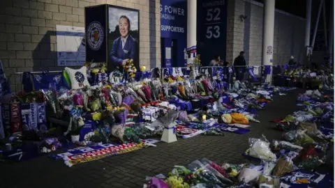 Getty Images Tributes at King Power Stadium