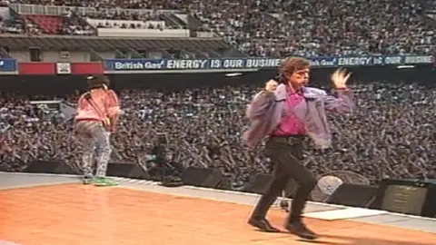 The Rolling Stones performing