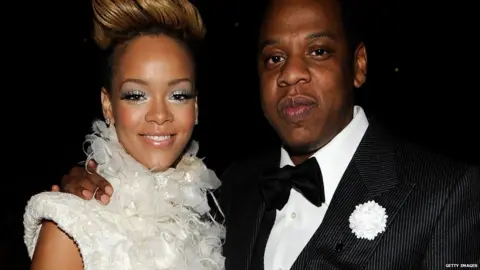 Getty Images Rihanna and Jay Z