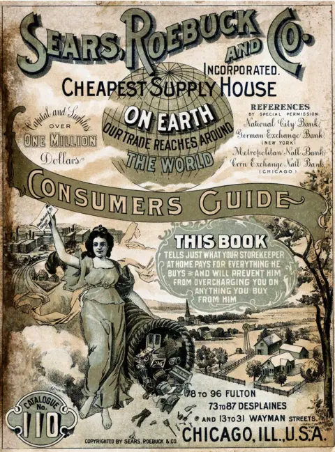 Bettmann The cover of the Sears Roebuck and Co consumers guide from 1900