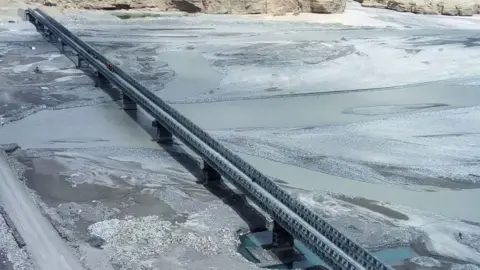 Press Information Bureau 'Col Chewang Rinchen Setu', a bridge built by Border Roads Organisation (BRO) over River Shyok, connecting Durbuk and Daulat Beg Oldie in Eastern Ladakh