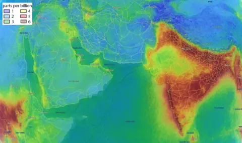 COPERNICUS SENTINEL DATA 2018/BIRA-IASB/DLR  Indian subcontinent