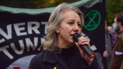 Getty Images Extinction Rebellion protester Gail Bradbrook