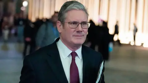 PA Media Sir Keir Starmer at the COP28 summit in Dubai on Friday