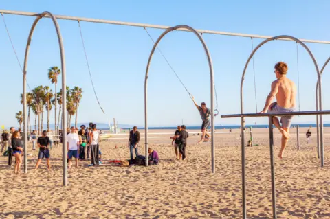 Alamy Santa Monica beach