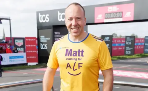 Getty Images Matt Hancock ahead of the race