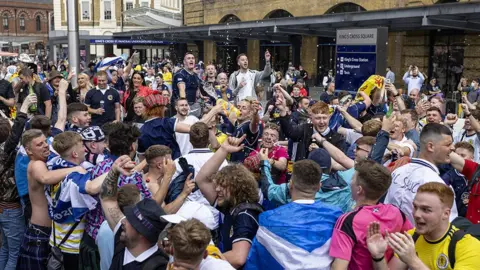 Getty Images Tartan Army in London