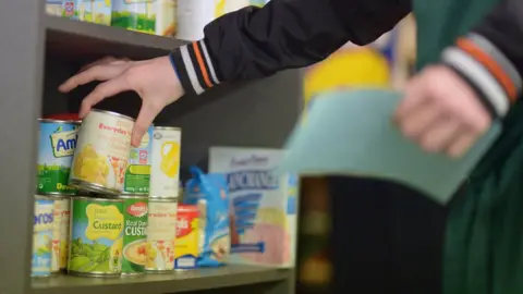 Getty Images Food bank staff