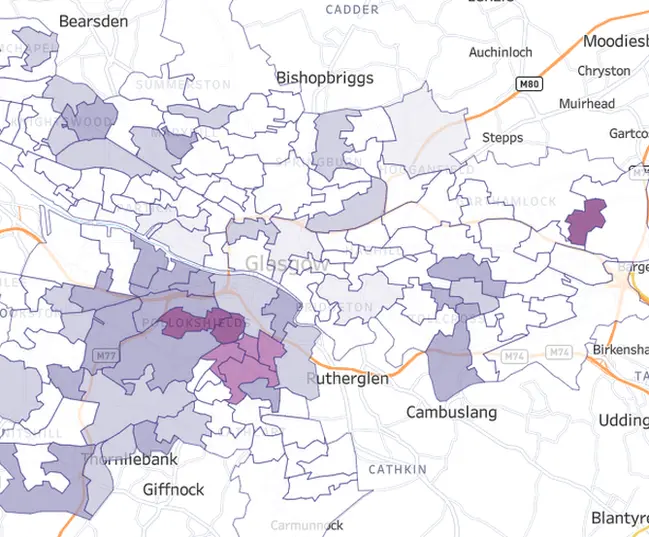 Phs Latest glasgow heatmap