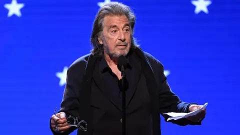 Getty Images Al Pacino pictured at the Critics' Choice Awards on Sunday