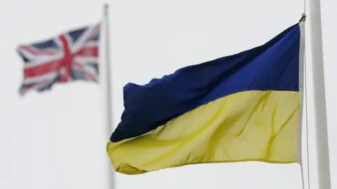 PA Media Union Jack and Ukraine flag