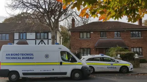 RTÉ The house in Tudor Lawns has been cordoned off for forensic examination