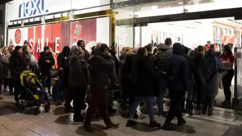 Matthew Horwood queue of people