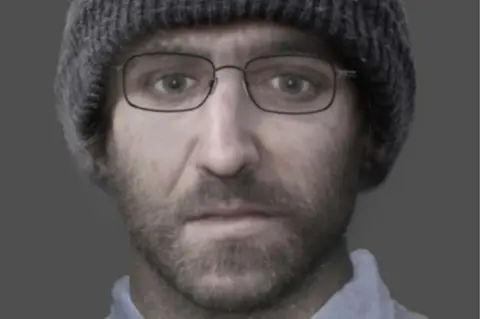 Hampshire Constabulary The facial reconstruction of a man whose body was found in a barn