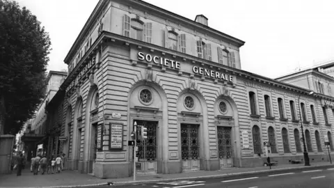 AFP Nice branch of the Société Générale in 1976