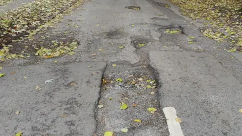 BBC Potholes on Lakewood Drive, Barlaston