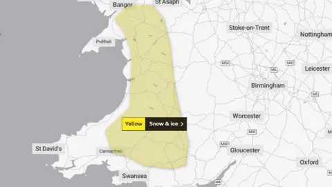 Met office weather warning map