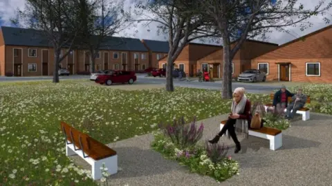 Derby City Council Artist impression of development