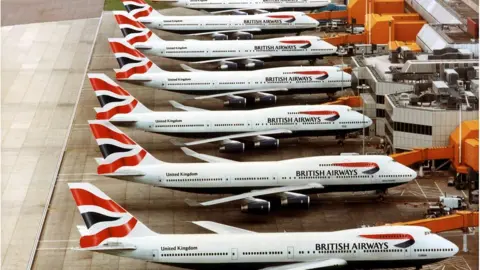 British Airways/PA Media Of the 31 planes that BA is taking out of service permanently, some of them will end up with Air Salvage International based at Cotswold Airport. 