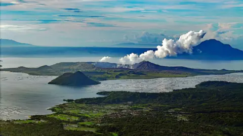 Getty Images Wide photo of Taal Lake in Batangas, Philippines