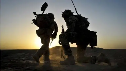 British soldiers training in Kenya