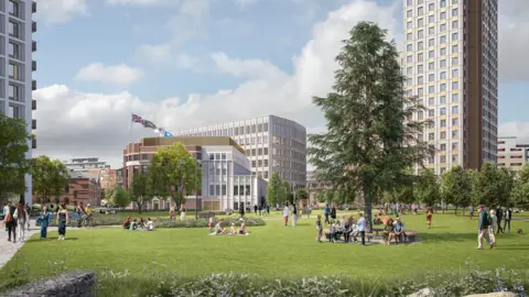 Vastint UK CGI images showing how the revamped Tetley building will look