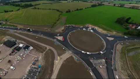 Leicestershire County Council A roundabout