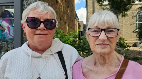 Paul Moseley/BBC Jackie Wilkin and Brenda Read