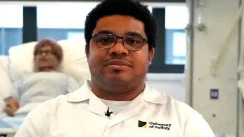 Qays Najm/BBC Serenu Vite, 27, from Ipswich, a second year Msc adult nursing student