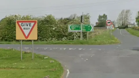 Google The A59 junction where the crash took place