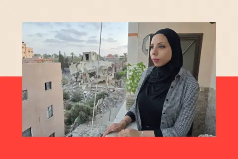 A shot of Hanya Aljamal
