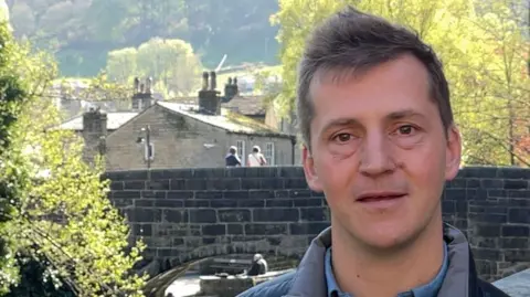 Josh Fenton-Glynn, the Labour MP for Calder Valley, looks straight at the camera.