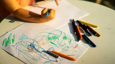 Getty Images Child drawing